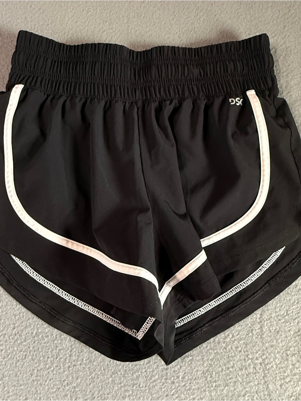 DSG Black Shorts with White Trim